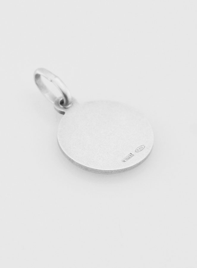 Médaille en Argent Massif Saint Christophe - 12mm (pic 4)