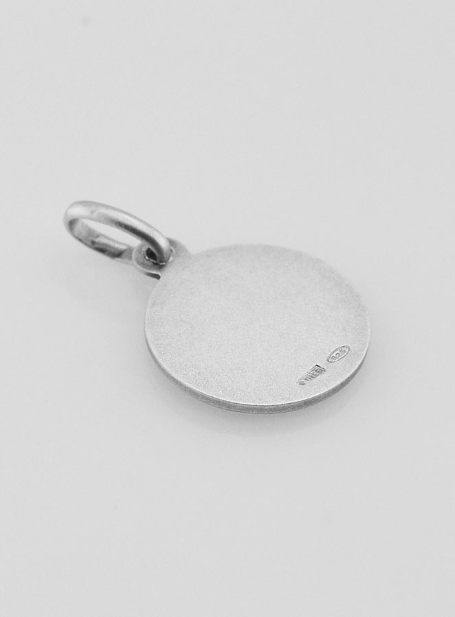 Médaille en Argent Massif Ange Gardien - 12mm (pic 4)