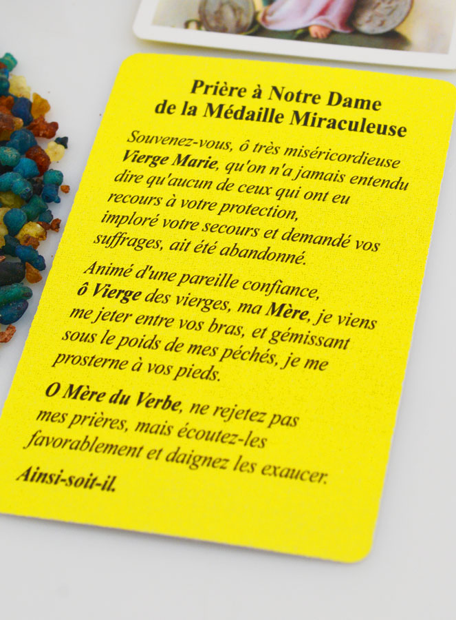 Encens Religieux ND du Grand Pouvoir + Prière Miraculeuse (pic 3)