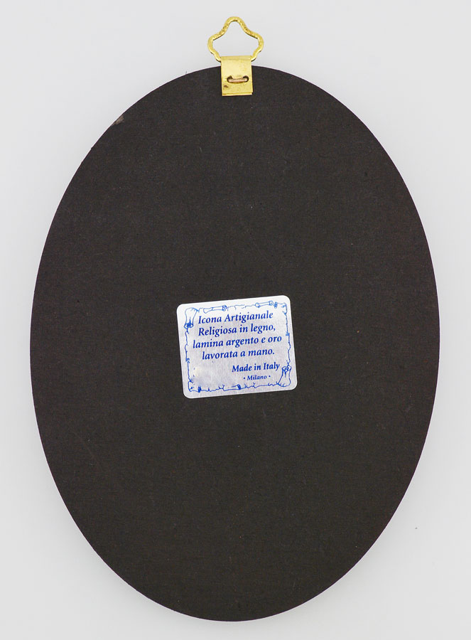 Icone Ovale Christ Pantocrator - 15cm (pic 4)