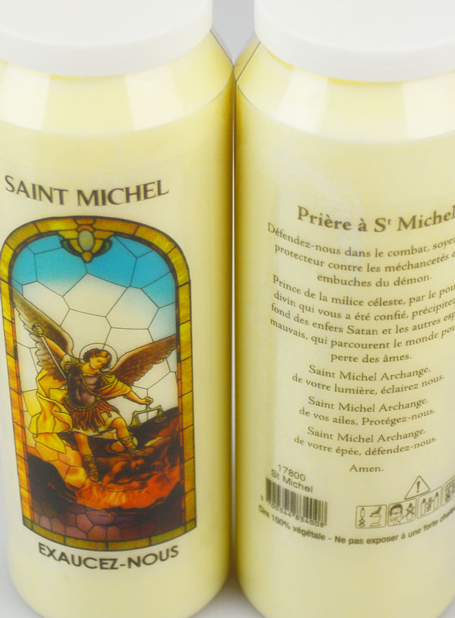 Bougie de Neuvaine Saint Michel avec Prière au dos (pic 4)