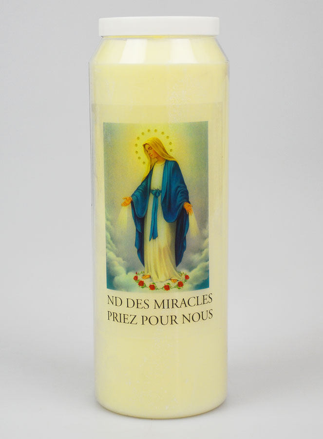 Bougie de Neuvaine Notre Dame des Miracles (pic 1)