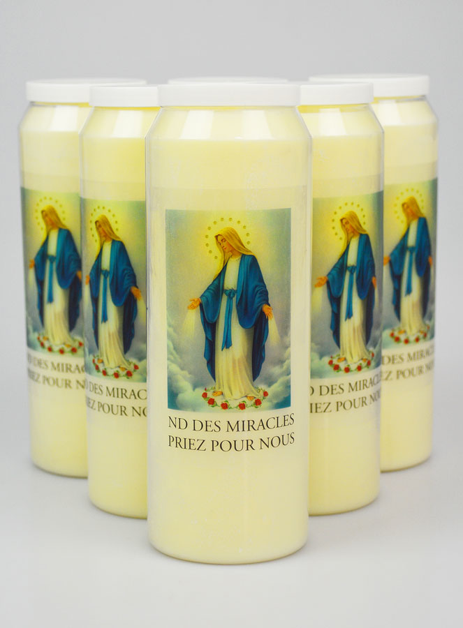 6 Bougies de Neuvaine Notre Dame des Miracles (pic 1)