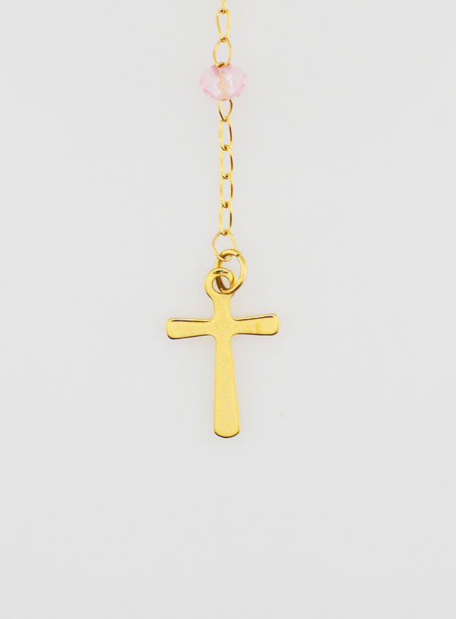 Chapelet Cristal Notre Dame de Guadalupe - Rose (pic 3)