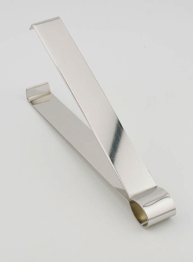 Pince à Charbon Crabe en Inox Argenté - 13cm (pic 1)