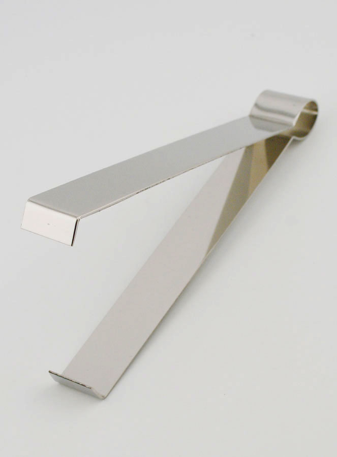 Pince à Charbon Crabe en Inox Argenté - 13cm (pic 2)