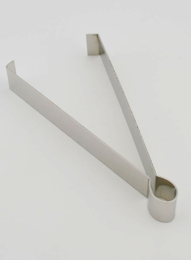 Pince à Charbon Crabe en Inox Argenté - 13cm (pic 4)