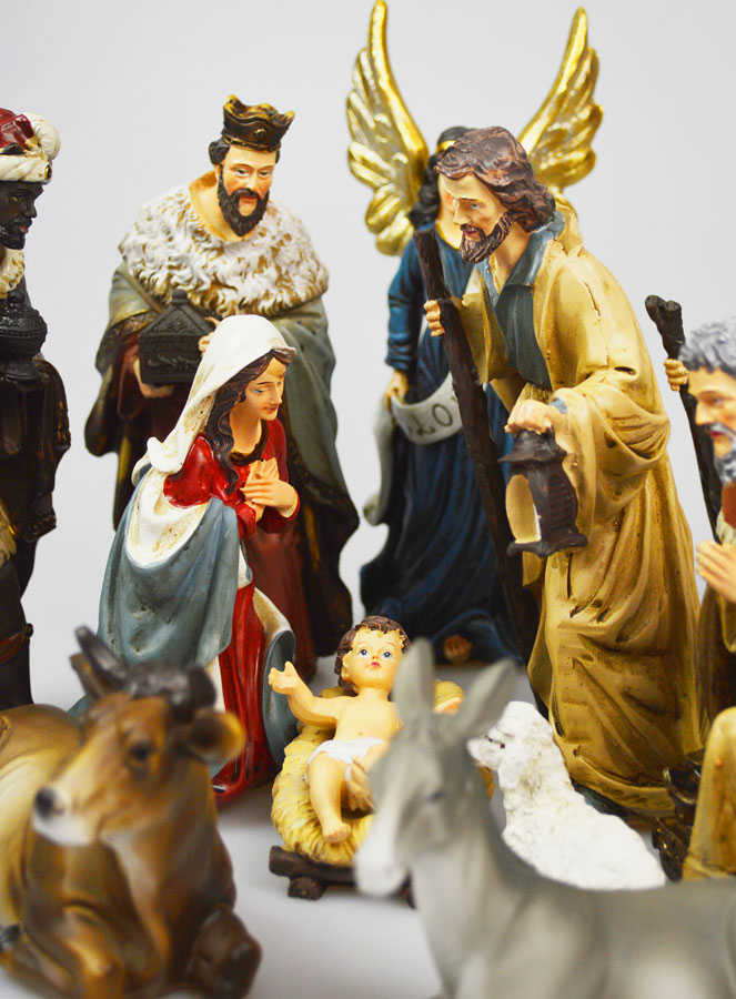 Crèche de Noël Complète - 11 Santons de 20cm (pic 3)