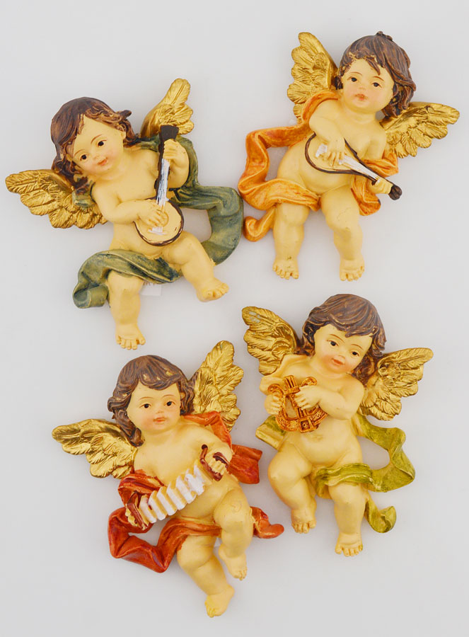 Magnets Anges Musiciens - Lot de 4 (pic 1)