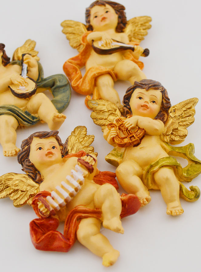 Magnets Anges Musiciens - Lot de 4 (pic 3)