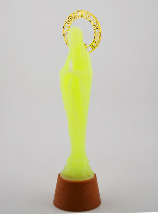 Statue Vierge Marie Lumineuse - 12 cm (pic 3)