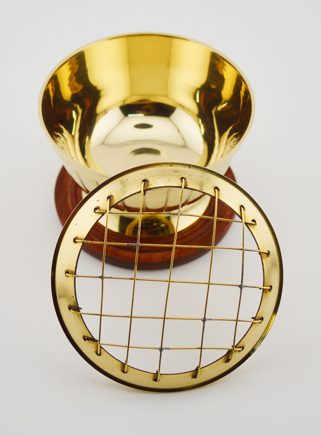 Brûle Encens en Laiton avec Grille - 7cm (pic 3)