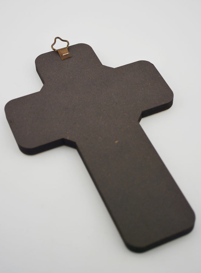 Croix Icône en Bois  Saint Esprit - 18cm (pic 4)