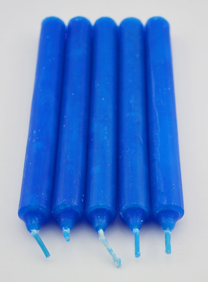 Bougies Teintées Masse Notre Dame de Lourdes 14cm - Lot de 5 (pic 3)