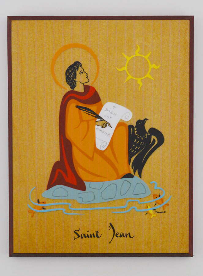 Icône Cadre Prénom Saint Jean - Artisanat Monastique (pic 1)