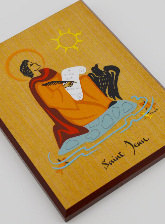 Icône Cadre Prénom Saint Jean - Artisanat Monastique (pic 3)