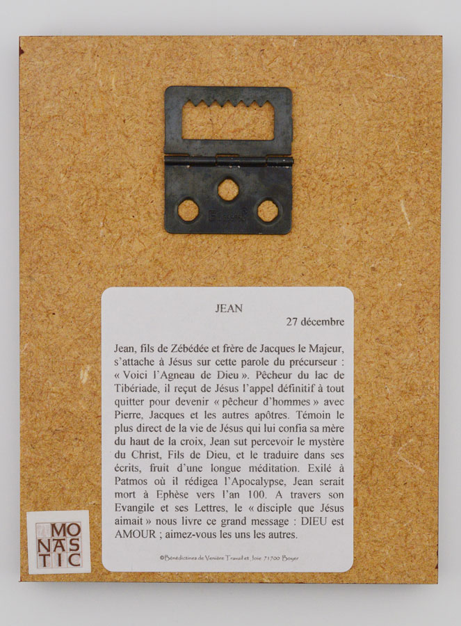 Icône Cadre Prénom Saint Jean - Artisanat Monastique (pic 4)