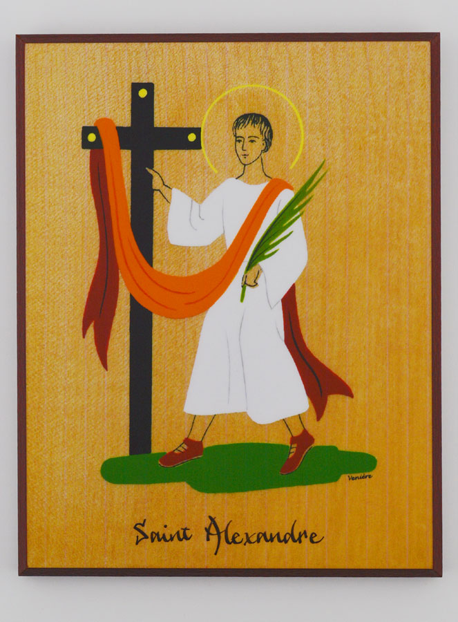 Icône Cadre Prénom Saint Alexandre - Artisanat Monastique (pic 1)