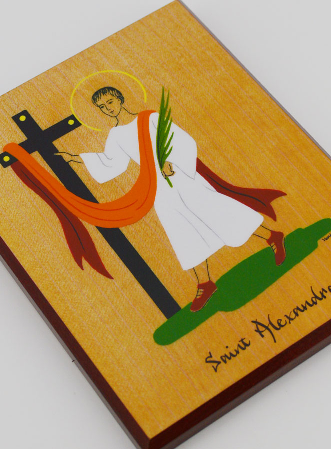 Icône Cadre Prénom Saint Alexandre - Artisanat Monastique (pic 3)