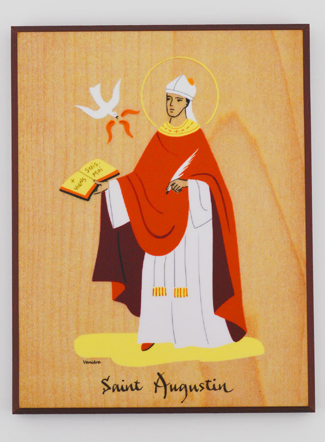 Icône Cadre Prénom Saint Augustin - Artisanat Monastique (pic 1)