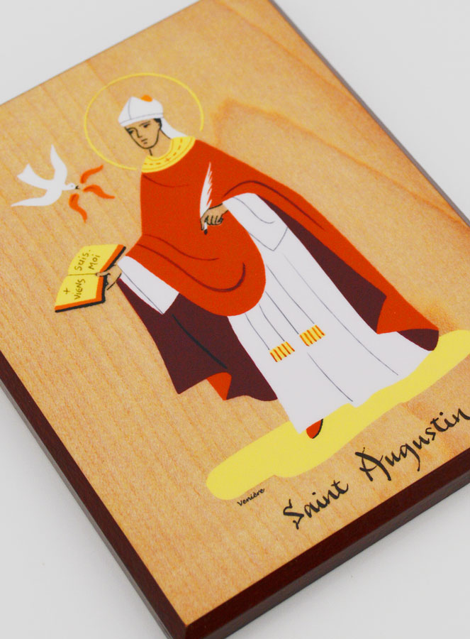 Icône Cadre Prénom Saint Augustin - Artisanat Monastique (pic 3)