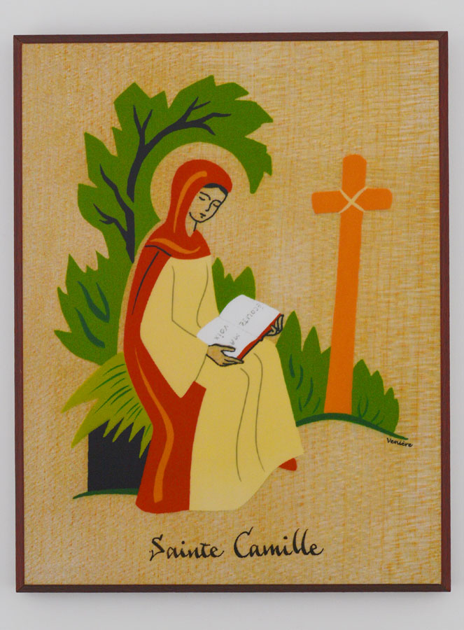 Icône Cadre Prénom Sainte Camille - Artisanat Monastique (pic 1)