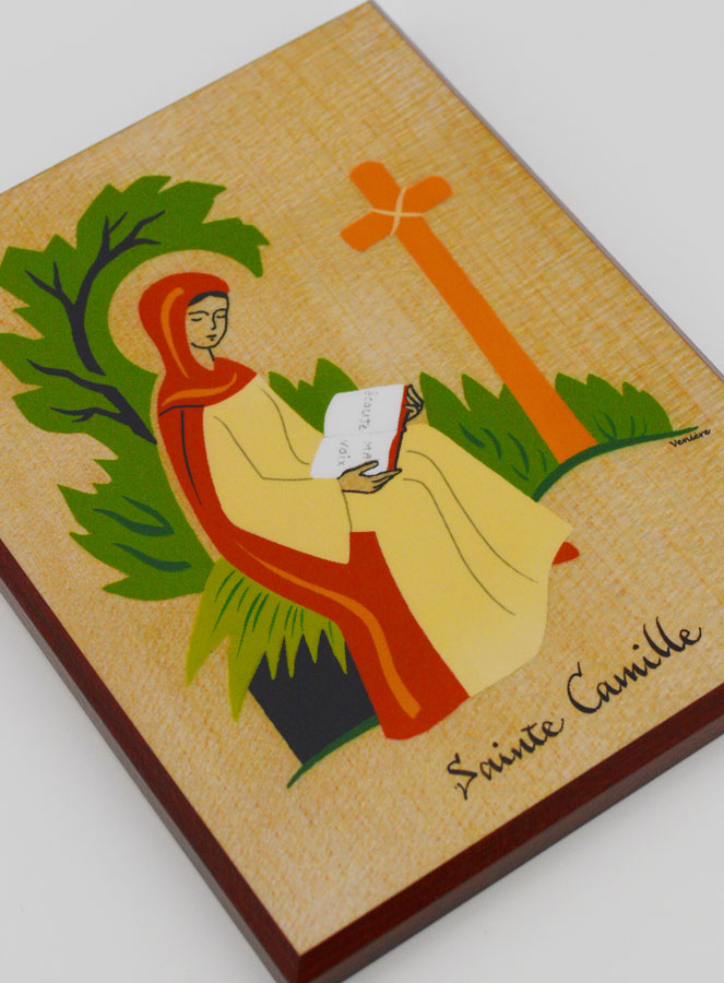 Icône Cadre Prénom Sainte Camille - Artisanat Monastique (pic 3)