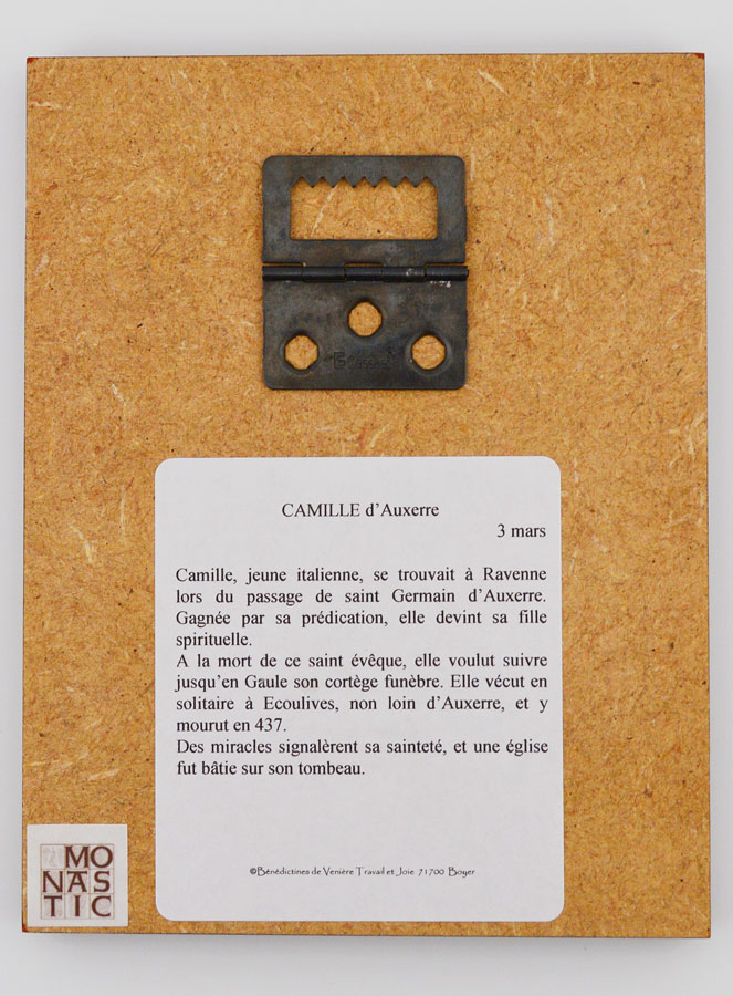 Icône Cadre Prénom Sainte Camille - Artisanat Monastique (pic 4)