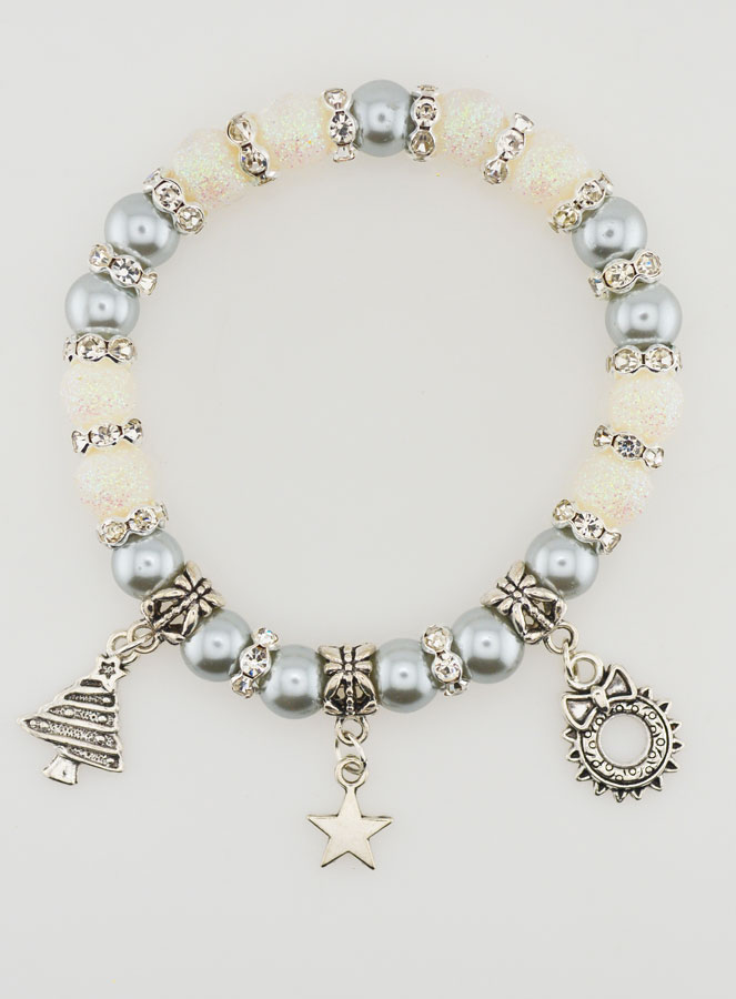 Bracelet Religieux de l'Avent Blanc (pic 1)
