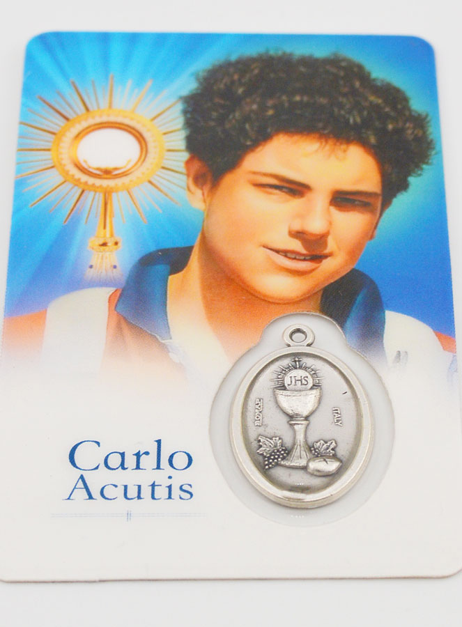 Carte de Prière et Médaille communion - Carlo Acutis (pic 3)