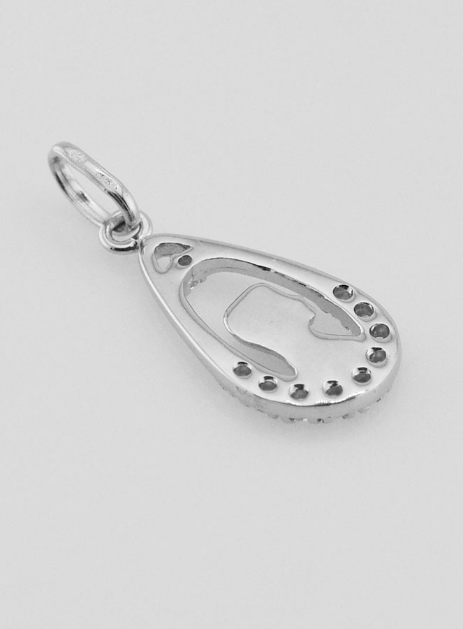 Médaille Vierge Marie Goutte Ajourée - 24mm (pic 4)