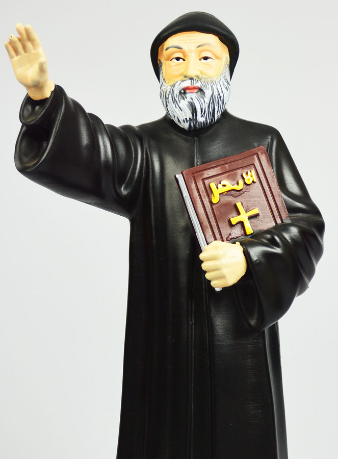 Statue Religieuse de Saint Charbel 30cm (pic 3)
