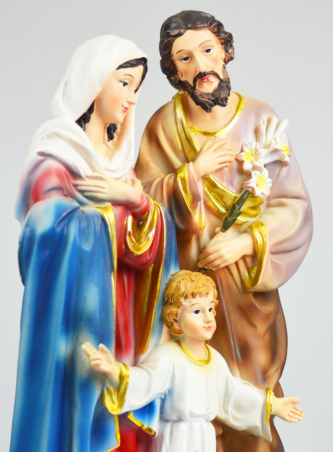 Statue Religieuse de la Sainte Famille - 30cm (pic 4)
