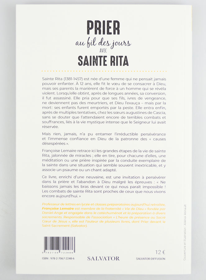 Livret de Prières - Prier au Fil des Jours Avec Sainte Rita (pic 2)