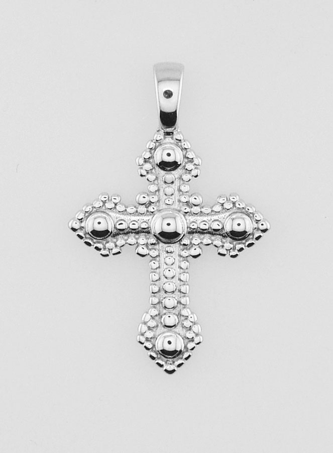 Pendentif Croix Orthodoxe en Argent 925/1000 - 20mm (pic 1)