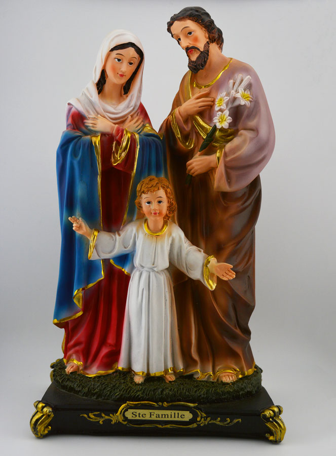 Statue Religieuse de la Sainte Famille - 20cm (pic 1)