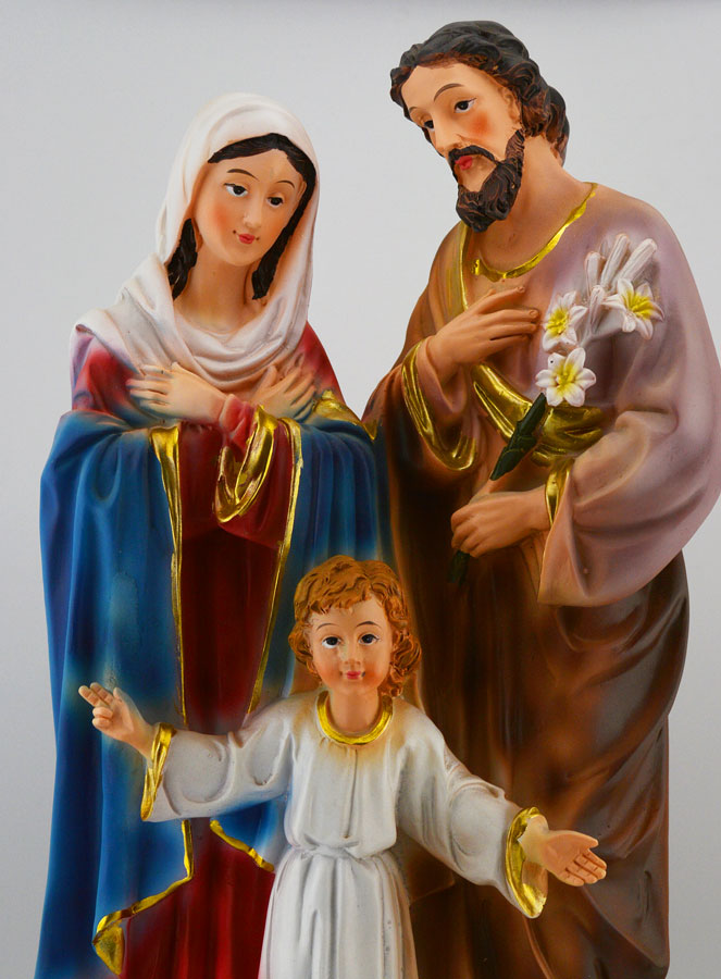 Statue Religieuse de la Sainte Famille - 20cm (pic 3)