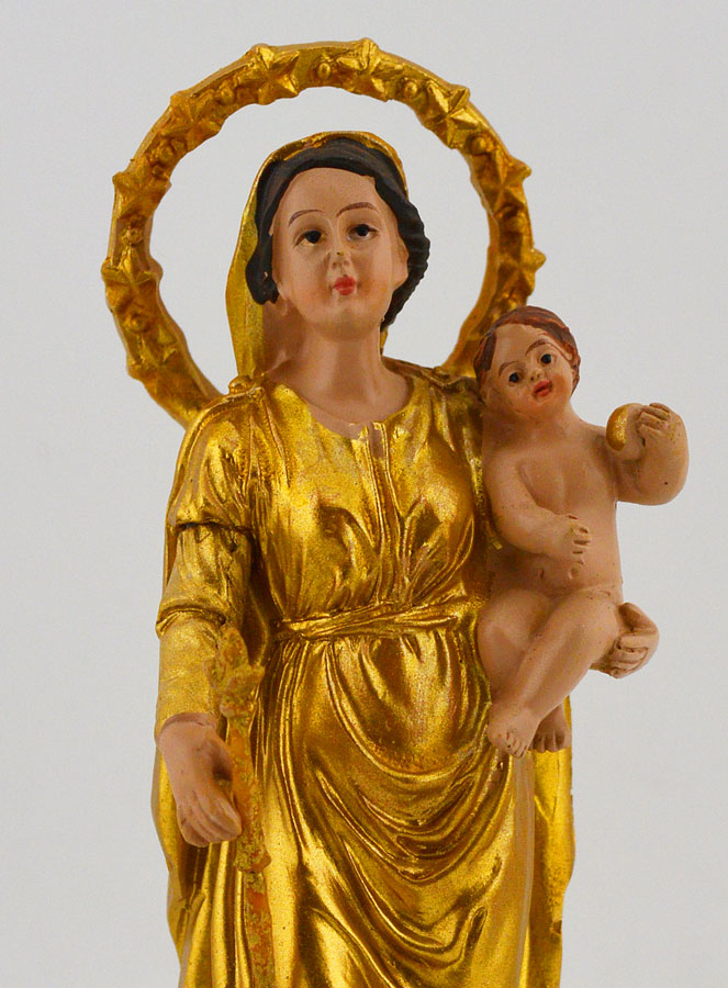Statue de Notre Dame de Lumière - 12cm (pic 3)