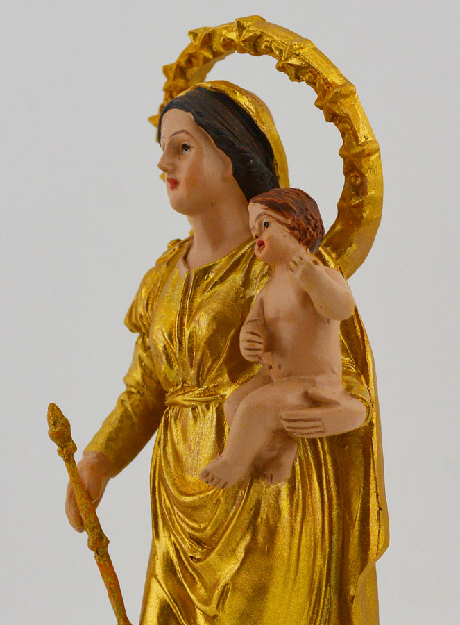 Statue de Notre Dame de Lumière - 12cm (pic 4)