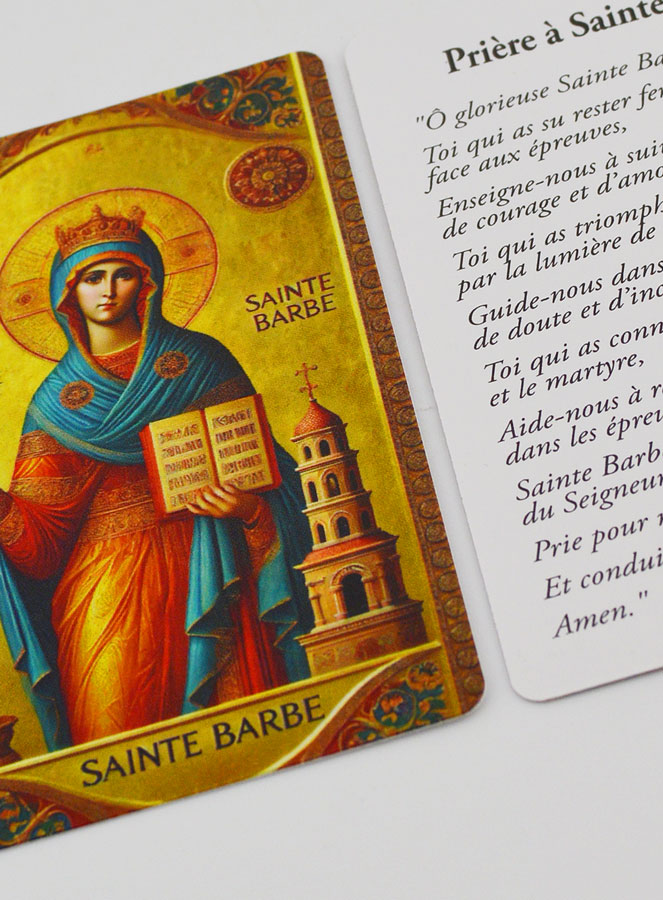 Carte de Prière à Sainte Barbe (pic 4)