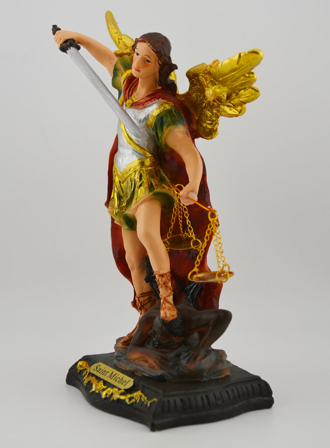 Statue Religieuse de Saint Michel Archange de la Justice  -  20cm (pic 2)