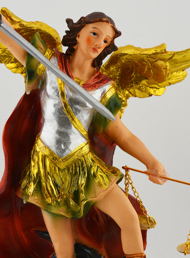 Statue Religieuse de Saint Michel Archange de la Justice  -  20cm (pic 3)