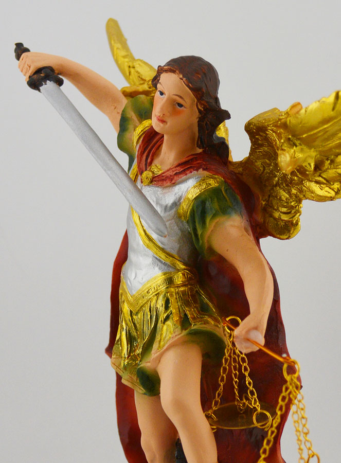 Statue Religieuse de Saint Michel Archange de la Justice  -  20cm (pic 4)