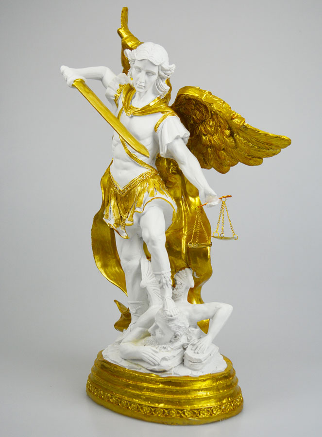 Statue Religieuse de Saint Michel avec Balance  -  40cm (pic 2)