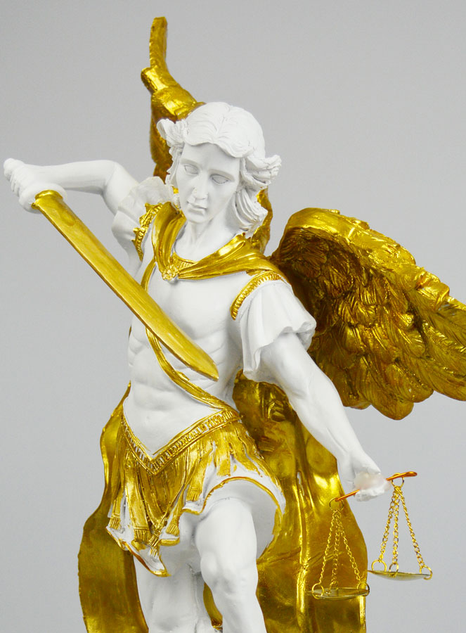 Statue Religieuse de Saint Michel avec Balance  -  40cm (pic 4)