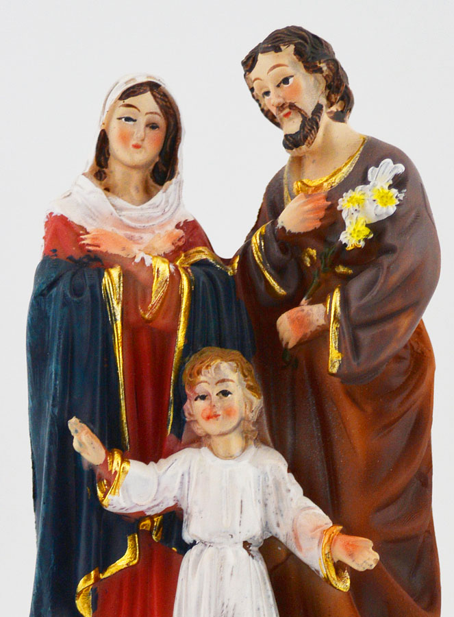 Statue Religieuse de la Sainte Famille - 12cm (pic 3)