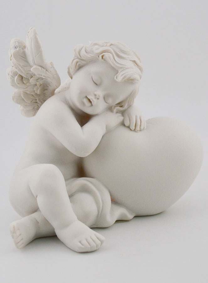 Statue Ange sur Coeur - Lot de 2 (pic 4)