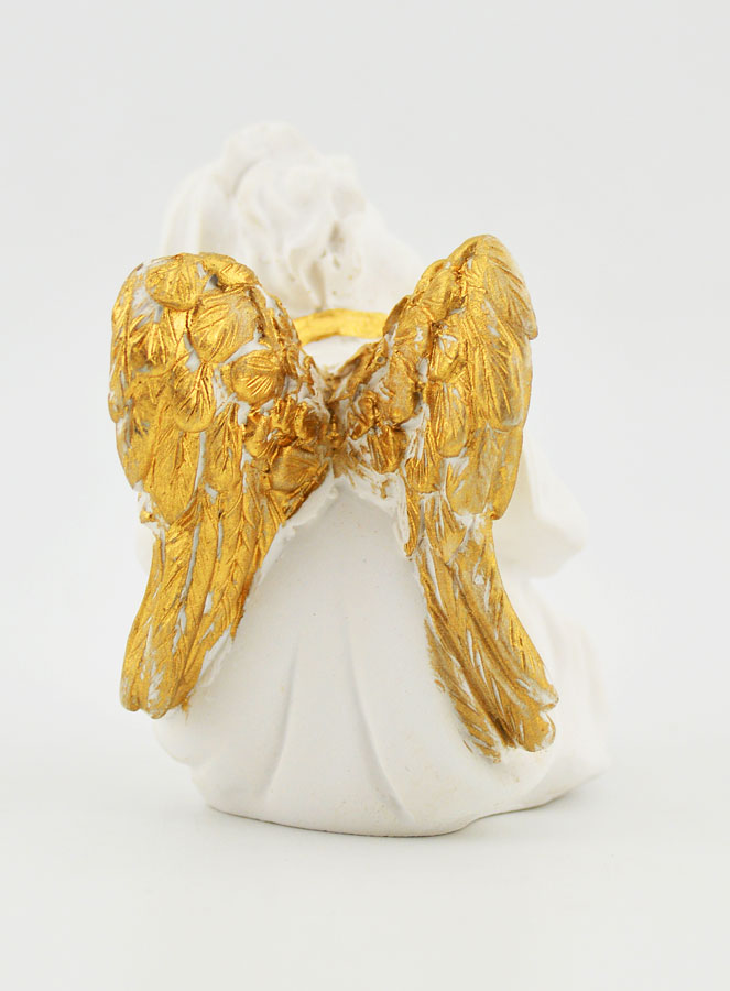 Statue Religieuse Ange Assis 6,5cm (pic 2)