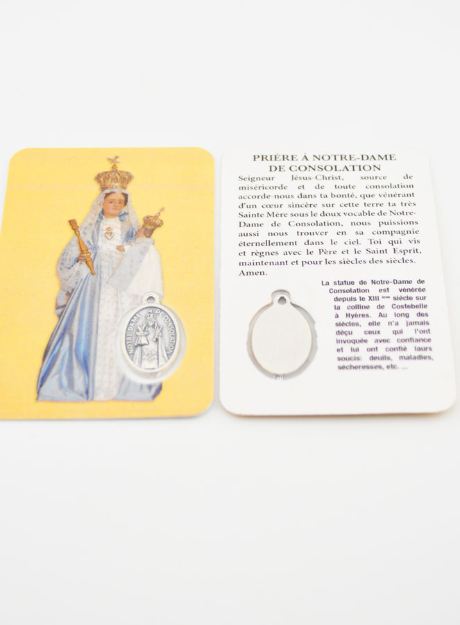 Carte de Prière & Médaille - Notre Dame de Consolation (pic 4)