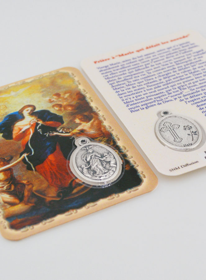Carte de Prière & Médaille - Marie qui Défait les Noeuds (pic 4)